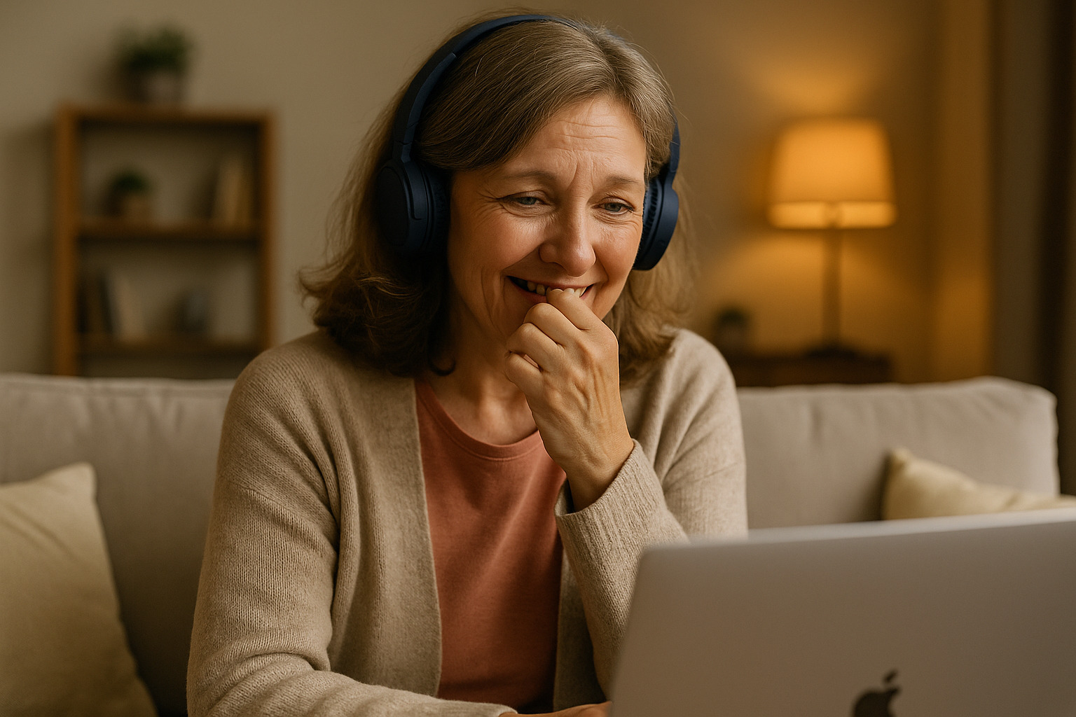 Person listening to a personalized song